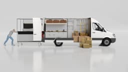 White Camping Van View 2